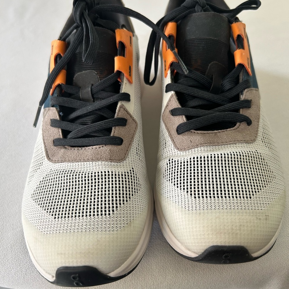 Que Women's Sneakers - White, Black, Orange